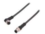 Cablu de conectare M12 8 pini 1m PUR 30VAC 4A