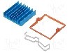 Radiator extrudat, aluminiu, 30mm x 30mm, albastra, Advanced Thermal Solutions - ATS-X53300B-C1-R0