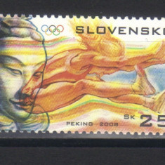 SLOVACIA 2008, J. O. Beijing, Sport, serie neuzata, MNH