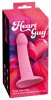 Vibrator Silicon Heart Guy Pink 19cm, Orion