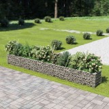 Cumpara ieftin Strat &icirc;nălțat gabion, 450 x 50 x 50 cm, oțel galvanizat
