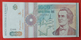 1000 Lei 1991 - Eminescu - Una mie lei - bancnota in stare foarte buna