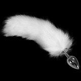 Metal Tail 1 - Dop anal, alb, 8.5 cm, Orion