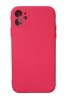 Huse silicon antisoc cu microfibra interior Iphone 11 Roz Neon, Husa