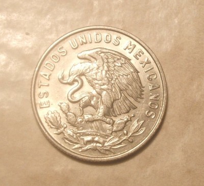 MEXIC 50 CENTAVOS 1967 foto