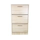 Cumpara ieftin Dulap pentru depozitare pantofi GN Varna 3, usi rabatabile, Pal Melaminat, stejar alb