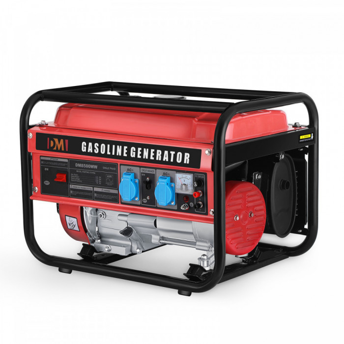 Generator electric pe benzina 2.2-2.8KW(220V-380V) Alternator cu bobinaj din cupru, 2 prize