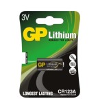 Baterie GP CR123A 3V Litiu &ndash; Compatibilă DL123A EL123A