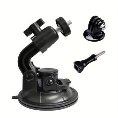 Ventuza cu filet 1/4 si adaptor trepied camere actiune GoPro SjCam Insta360 DJI Osmo Action