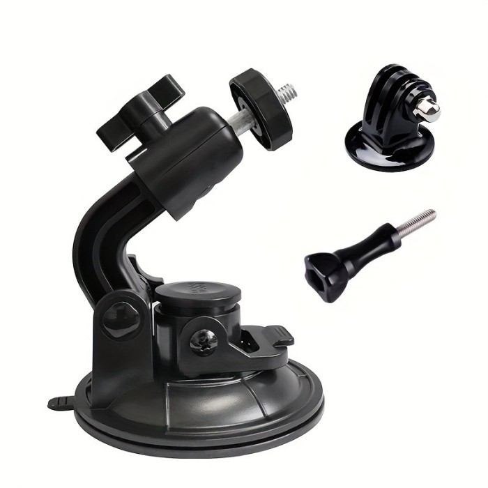 Ventuza cu filet 1/4 si adaptor trepied camere actiune GoPro SjCam Insta360 DJI Osmo Action
