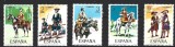 C2887 - Spania 1974 Costume militare 5v.nestampilat MNH