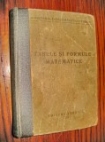 9139-Tabele si Formule matematice-RPR 1951. Stare buna.