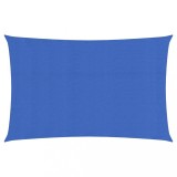 Panza Parasolar Dreptunghiulara Albastra 3x6m HDPE 160 g/m&sup2; Protectie UV Copertina Gradina Terasa