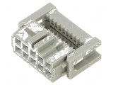 Conector IDC mufă mamă 10 PIN 1,27mm 2,5A pentru cablu-bandă