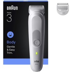 Aparat de ingrijire corporala Braun Seria 3 BG3500, +2 Accesoriu de ingrijire: 1 Pieptene, 1 Perie de curatare, Tehnologie SkinGuard, Delicat pentru z