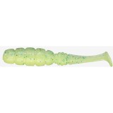 Good Meal Shad 5cm Hot Lime Glow Chart, JACKALL