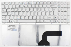 Tastatura laptop Asus X54C alba layout us fara iluminare foto