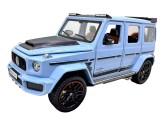 Macheta Mercedes G-Class Brabus AMG Albastru 1:24 Die-Cast cu usi capota deschise sunete si lumini