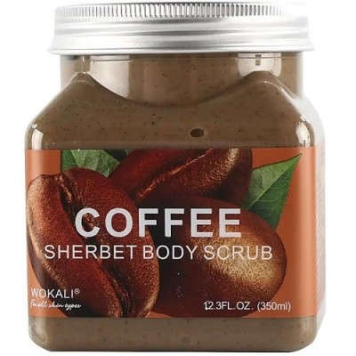 Scrub natural cu cafea pentru fata si corp, Wokali, Natural Coffee, 350 ml foto