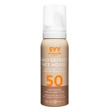 Cumpara ieftin Spuma de fata cu SPF 50 Daily Defence Mousse, 75 ml, Evy