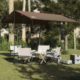 Prelata Camping Impermeabila vidaXL, 306x306 cm, Maro, Poliester, Multifunctionala, Transport Usoar