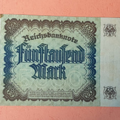 5000 Marci anul 1922 - Bancnota veche Germania Reichsbanknote