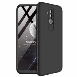 Husa 360&deg; Matte Full Protection Gema Mixt pentru Huawei Mate 20 Lite (fata + spate ) , negru