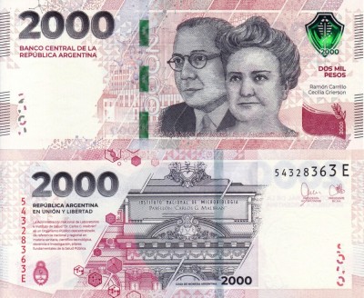 ARGENTINA 2.000 pesos ND 2023 UNC!!! foto