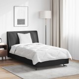 Pilotă cu Pernă vidaXL, Microfibră Albă, 140x200 cm, Set 2 Piese, Ușoară și Călduroasă