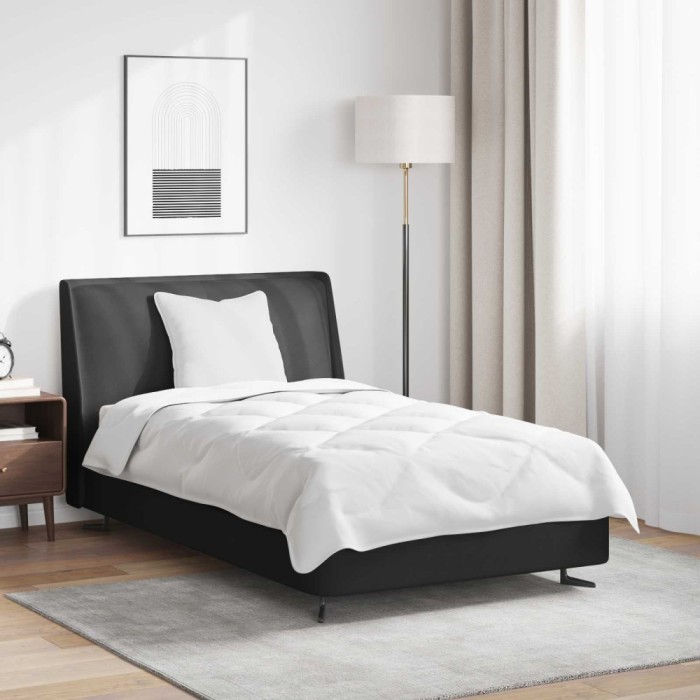 vidaXL Pilotă cu pernă 2 pcs Alb Microfibră 3376623