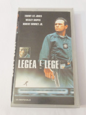 Caseta video VHS originala film tradus Ro - Legea e Lege foto