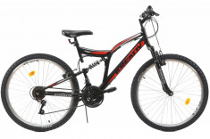 Bicicleta Mtb Kreativ 2641 M Negru Rosu 26 Inch foto