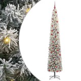 vidaXL Brad de Crăciun artificial Verde 270 cm PVC și oțel și plastic 3395053