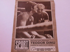 Revista SPORT-nr.6/06.1977 (pregatiri nationala Romaniei,Dudu Georgescu) foto