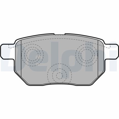 DELPHI LP2105 set placute frana,frana disc foto