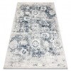 DISTIN 0822A covor modern bleumarin / albastru / alb - Rozeta, vintage, franjuri, 180x270 cm