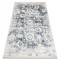 DISTIN 0822A covor modern bleumarin / albastru / alb - Rozeta, vintage, franjuri, 180x270 cm