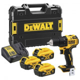 Masina de gaurit cu percutie DeWalt DCD708P3T 3 ACC 18V XR 5 AH