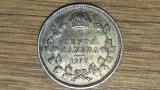 Cumpara ieftin Canada - moneda de colectie argint sterling - 5 cents 1917 - George V - superb patinata !, America de Nord