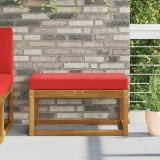 vidaXL Perna de Șezut pentru Exterior Roșu 80 x 40 x 8 cm 900954