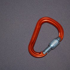 CARABINIER PETZL ATTACHE SCREW-LOCK - orginal / nefolosit