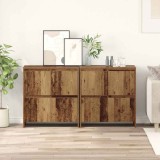 Bufet cu ușă 2 pcs Lemn vechi 70 x 41 x 75 cm Lemn compozit