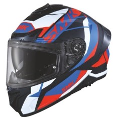 Casca integrala Smk Typhoon Style MA235, negru/rosu/albastru, marime L