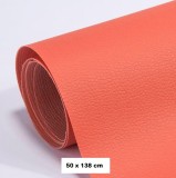 Rola din Piele Ecologica, Culoare Portocaliu Pentru Reconditionare si Retapitare Canapea, Scaun, Interior Auto, Autoadeziv Puternic, Usor de Aplicat D