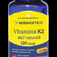 Vitamina k2 mk7 naturala 120mg 60cps vegetale