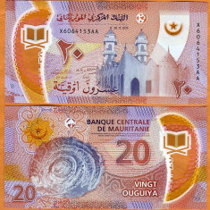 !!! MAURITANIA - 20 OUGUIYA 2020 - P NEW - UNC / POLIMER