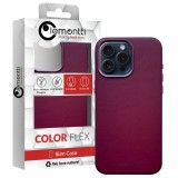 Lemontti Husa Piele MagSafe iPhone 15 Pro Visiniu