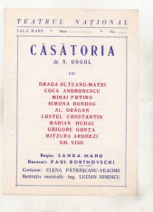 bnk div Afis mic - Teatrul National - Casatoria