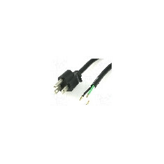 Cablu alimentare AC, 2m, 3 fire, culoare negru, cabluri, NEMA 5-15 (B) mufa, LIAN DUNG -