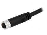 Conector M8 5m 4 Pin Drept cu Manșon și Cabluri